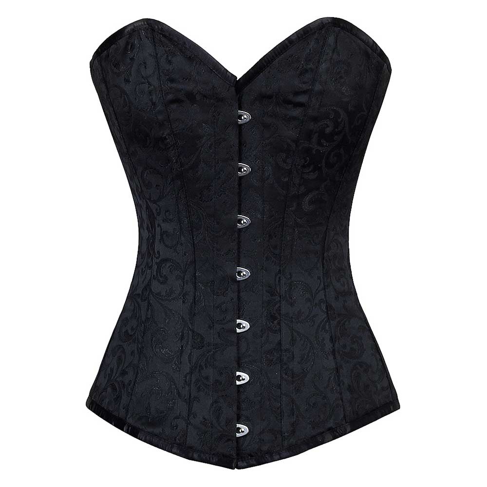 Attitude Corsets - Daléonë Overbust korset - Zwart
